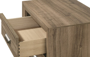 English Elm 1pc Contemporary Six-Drawer Wooden Dresser with Metal Pulls, Warm Wood Finish, Spacious Bedroom Storage Light Brown 18.19 L x 60.16 W x 41.81 H B2741P383313