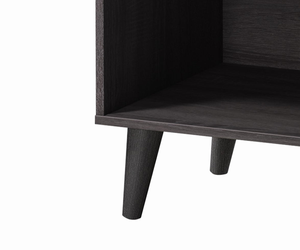 English Elm Amidon Mid-century Modern Tv Stand with Open Shelf and Cabinet for Living Room B2735P297795