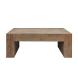 English Elm Natural Wood Living Room Table Versatile Tea Table ,Rustic Wood Coffee Table