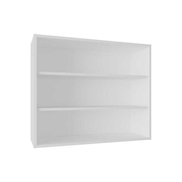 English Elm Wall Smokey Gray Shelf with Door and 3 Shelves for Bar or Living Space — Compact, Durable, Stylish White 37.01 L x 30.71 W x 3.54 H B097P250901