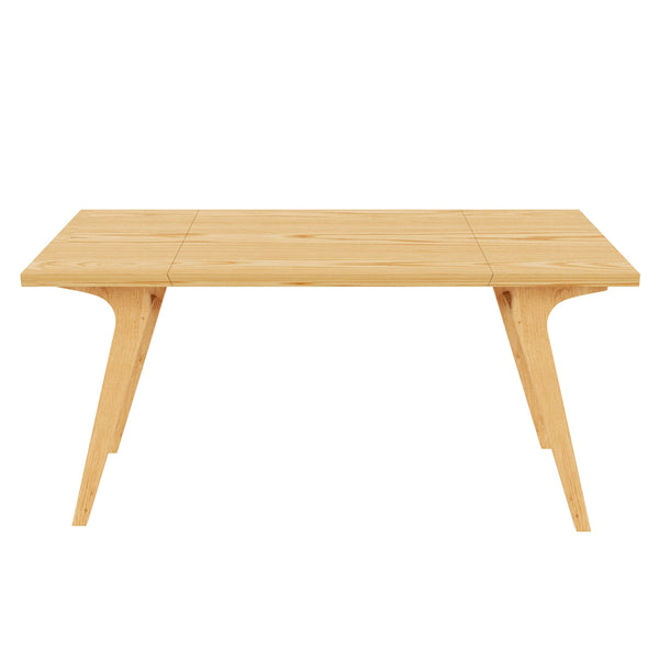 English Elm Transformer Solid Wood Convertible Table Adjustable Height Expandable Top for Small Spaces Natural N735P406282N