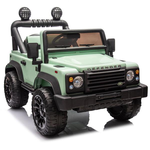 English Elm Licensed Land Rover Defender Ride on Car 24v Dual Motor with Parental Remote Green W1578P339063