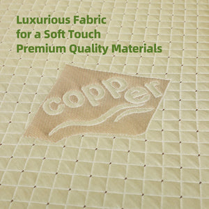 English Elm 12-inch Queen Copper Gel Foam Mattress with 7-zone Support and Cooling Air Layer W5081P394366