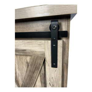 English Elm Sideboard Antique Gray Farmhouse Storage Cabinet with Sliding Doors 36.8" Buffet Table Durable Wood W1412P176887