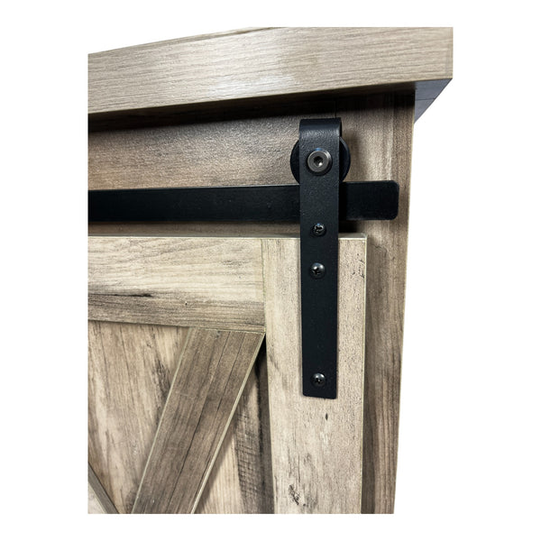 English Elm Sideboard Antique Gray Farmhouse Storage Cabinet with Sliding Doors 36.8" Buffet Table Durable Wood W1412P176887
