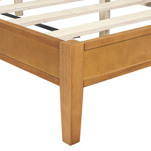 English Elm Christopher Knight Home® - King Solid Wood King Size Bed with Slat Headboard, Dual Side Storage & Display Shelves, Sturdy Comfort N758K532021N