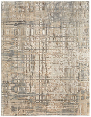 Feizy Rugs Jaxson Abstract High-low Pile Wool/Nylon Rug - Contemporary Hand-carved Design For Elegant Spaces Ivory,Tan,Gray Wool,Nylon Jxn39pzfbgemltp00
