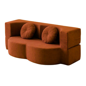 English Elm 2-In-1 Convertible Modular Sofa Bed With Memory Foam - No Assembly, Space-Saving Comfort For Any Room P2 W3653P355636-GIGA