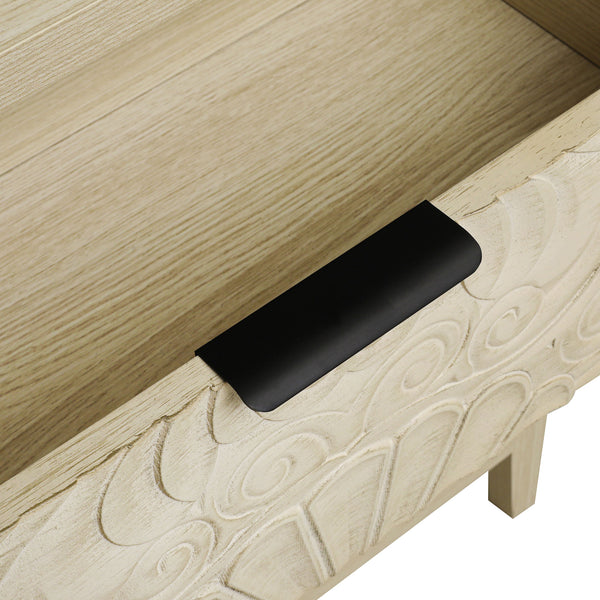 English Elm 3 Drawer Cabinet - Stylish & Versatile Storage Solution For Bedroom, Living Room, Or Study Decor W688P225270