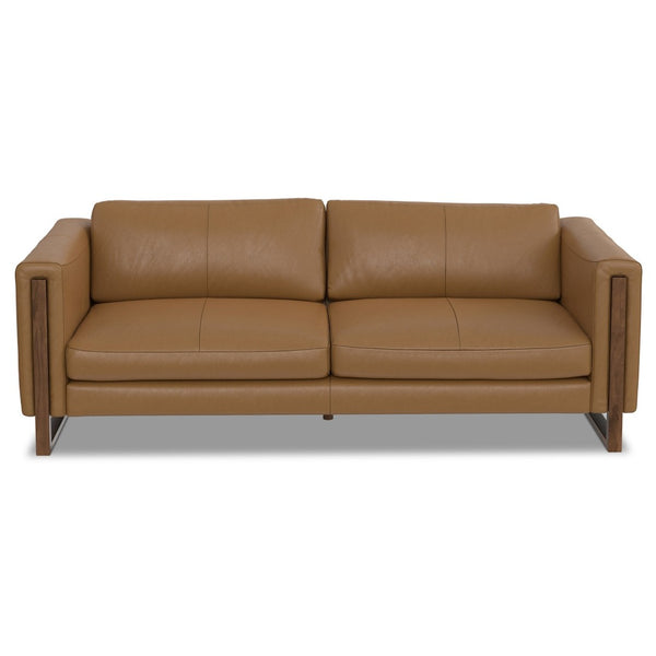 English Elm Richard 83-Inch Genuine Leather Sofa - Eco-Friendly, Durable Comfort For Modern Living Rooms B136P364288-GIGA