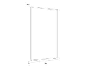 Sunpan WORLD VIEWS - 40" X 60" Modern Abstract Artwork in Natural Floater Frame - Gallery Ready Décor A0415