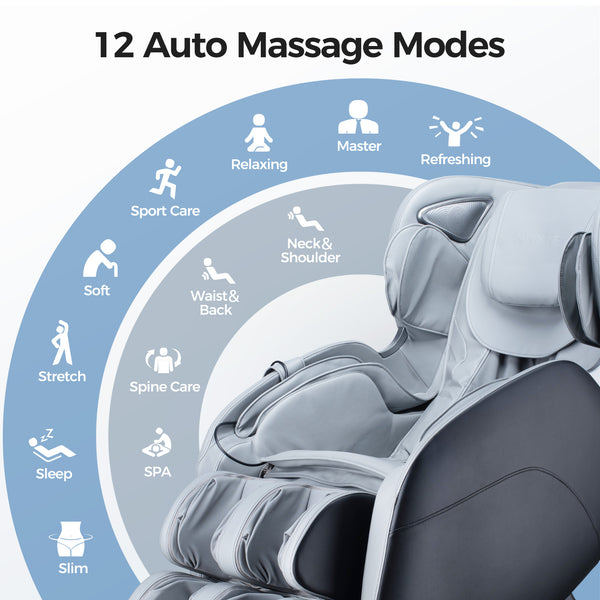 English Elm Bosscare Zero Gravity Sl-track Shiatsu Full Body Massage Chair with Heating W730P162499