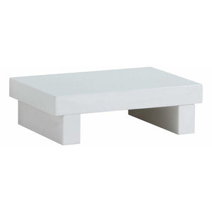 English Elm Contemporary Glam Nightstand Glossy White Lacquer Chrome Legs Dovetail Drawer Bedroom B2741P436969