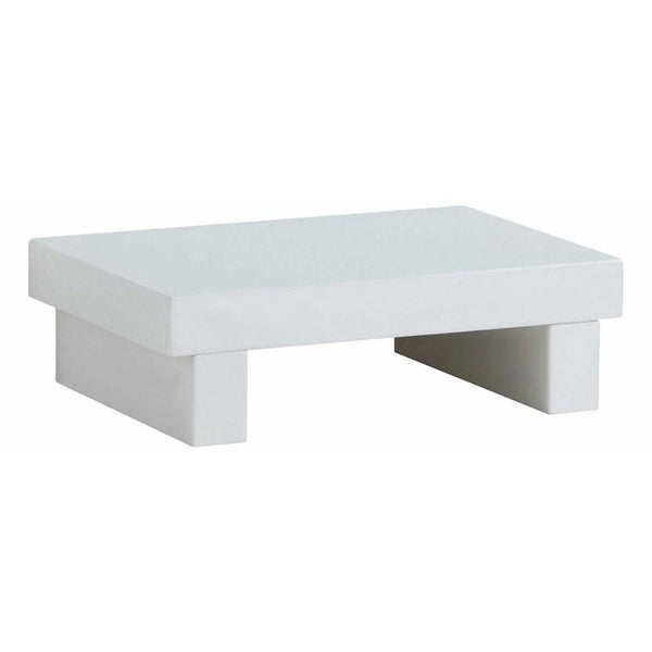 English Elm Contemporary Glam Nightstand Glossy White Lacquer Chrome Legs Dovetail Drawer Bedroom B2741P436969