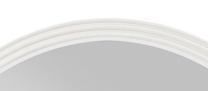 English Elm Carena Gray Round Mirror — 32" Inner Diameter, Poplar Frame, Modern Minimalist Wall Accent for Home Decor B2726P247221