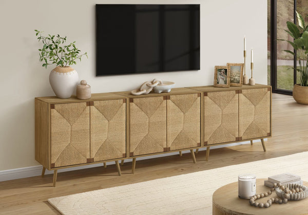English Elm Accent Cabinet Dark Walnut Laminate Checkerboard Two Door Mid Century Sideboard B2710P461651