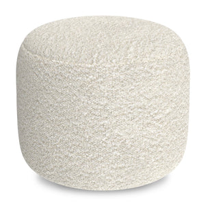 English Elm Nate Handwoven Cotton Square Pouf Artisan Footrest for Bohemian Living Rooms B136P427583
