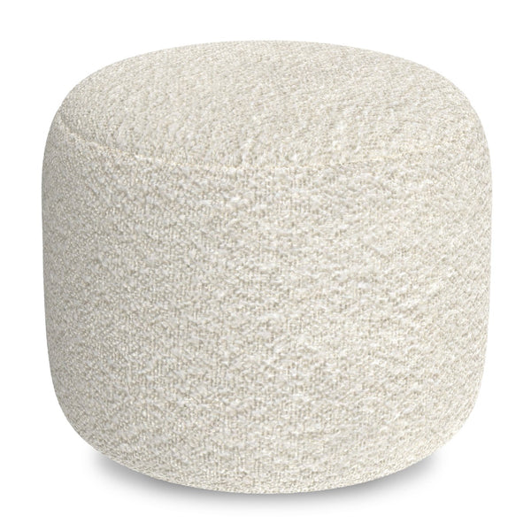 English Elm Nate Handwoven Cotton Square Pouf Artisan Footrest for Bohemian Living Rooms B136P427583