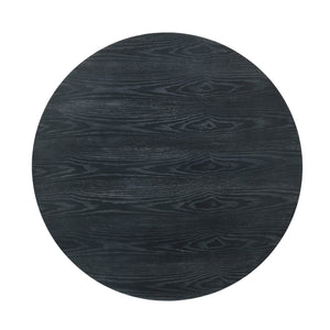 English Elm Round Rubberwood Pedestal Dining Table Wire Brushed Farmhouse Style Seats Four 70935.00TOPGRY_70935.00LEGGRY