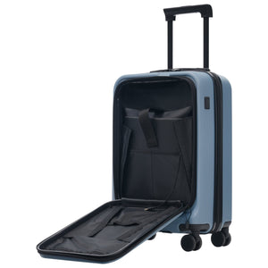 English Elm Luggage 5 Piece Hardside Abs Set with Front Access Carry on and Tsa Spinner Wheels Blue N732P391544C