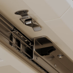 English Elm 62.99-78.74" Expandable Grey-White Dining Table With U-Shaped Legs - Modern Industrial Style For Home & Office P2 W2189S00751-GIGA