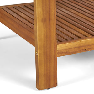 English Elm Christopher Knight Home® - Outdoor Outdoor Loveseat And Coffee Table Set – Stylish Acacia Wood Furniture For Cozy Patios & Gardens 57976.00SETF_57976.00SETCUSH-BLUSKIN