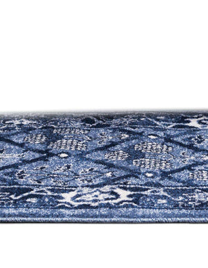 Unique Loom La Jolla Trellis Machine Made Geometric Rug Blue, Blue/Ivory/Navy Blue/Light Blue 7' 10" x 7' 10"