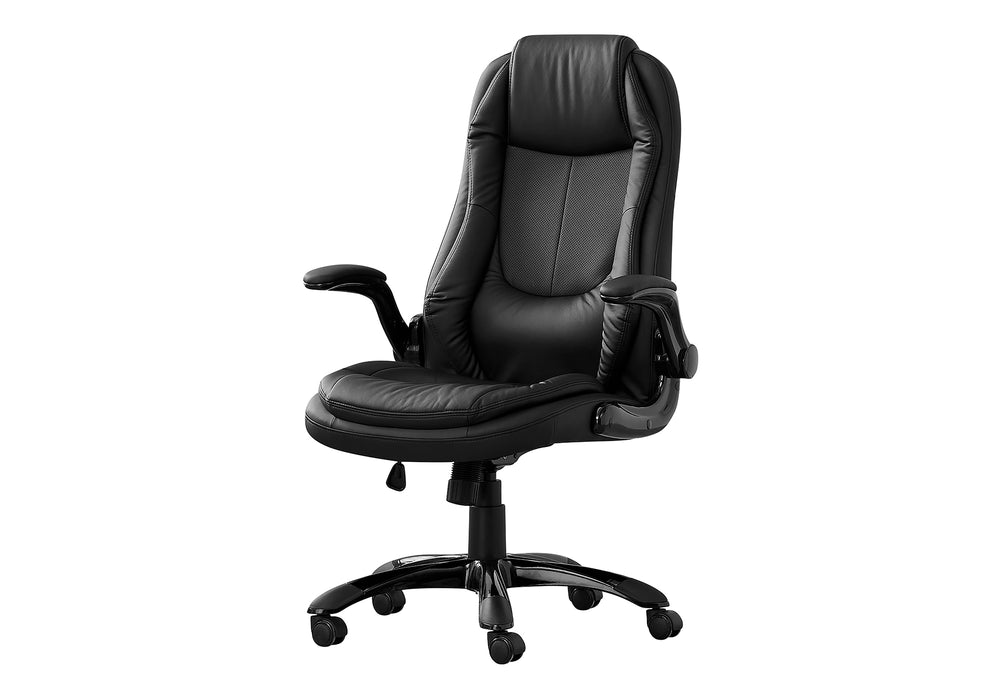 English Elm Office Chair Ergonomic High-Back Executive with Headrest, Plush Seat, Tilt Lock, Swivel Mobility Black 31 L x 13 W x 26 H B2710P219675