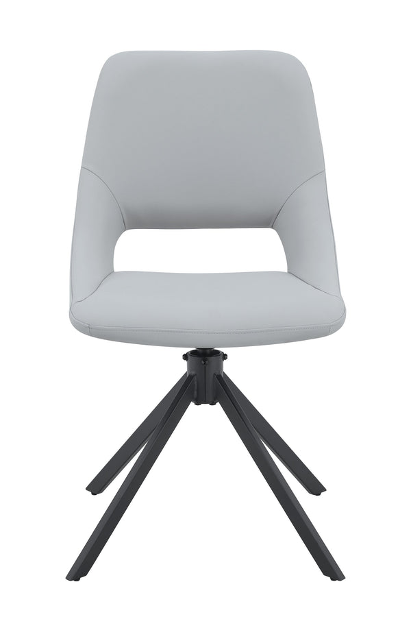 English Elm Dining Chairs Set Of 2 - Stylish Swivel Kitchen Chairs With High Back, Gold-Mesh Leather & Comfort W3493P347180