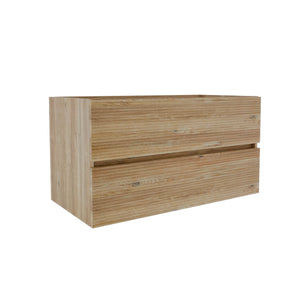 English Elm Grace Floating Oak Bathroom Vanity Wall Mounted with Soft Close Drawers Modern Style W1865P352873