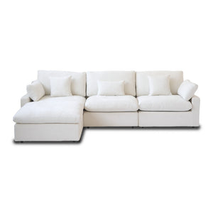 English Elm Sky Cloud Slope Sectional Sofa – Modular Linen L-Shaped Design With Washable Covers & Comfort B341S00029-GIGA