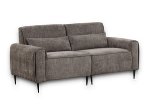 English Elm Rossa Chenille Upholstered Sofa Loveseat and Chair Set with Pocket Coil Cushions Gray B2749S00088