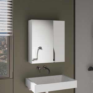 English Elm Laflin Mirrored Wall Cabinet Slim Modern Storage for Bathroom or Bedroom Accent B092P474476