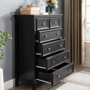 English Elm Modern 6-Drawer Dresser - Sleek Farmhouse Storage Cabinet For Bedroom & Living Room, Easy Assembly! W2275P149797