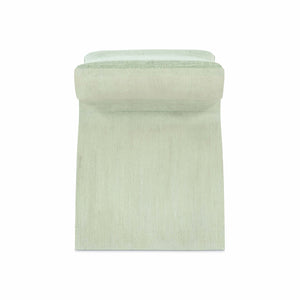 Bernhardt Bernhardt East Hampton Bench With Curved Open-Arch Frame, Cerused Linen Finish & Muted Gray Upholstery 395506