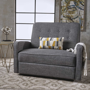 English Elm Christopher Knight Home® - 47" Wide Manual Standard Recliner with Plush Fabric Upholstery, Spacious 47" Seat, Durable Frame, Comfort Gray 61259.00GRY