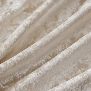 JLA Home Intelligent Design - Velvet Quilted Diamond Duvet Cover Set with Oblong Throw Pillow, Luxe Crushed Velvet Texture, Secure Closure and Easy Care Champagne ID12-2405