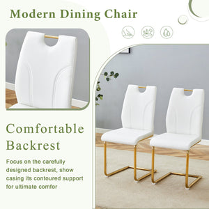 English Elm Marble-Veined Glass Dining Set: 63-Inch Transformable Table & 4 Ergonomic U-Shaped Armchairs, Modern Elegance W2920S00085