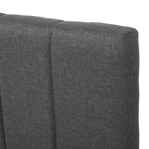 English Elm Full Upholstered Platform Bed with Twin Trundle and 3 Drawers, Linen Comfort, Sturdy Wood Frame Gray SF000249AAE