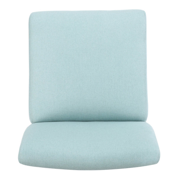 English Elm Christopher Knight Home® - Accent Chair - Light Blue Upholstered Comfort With Tapered Legs For Modern Living Spaces - 57764.00Lbl N771P218158U