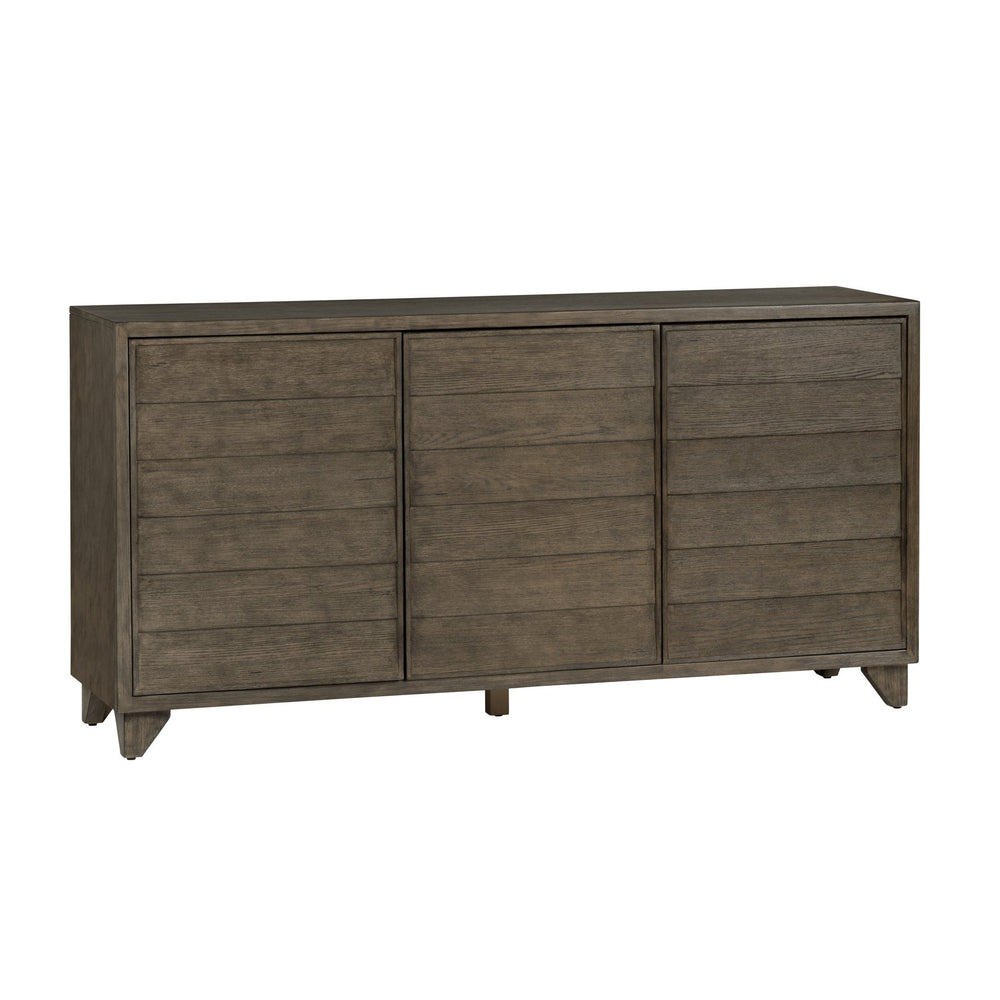 Crestview Collection Transitional Media Sideboard – Rustic Brown Tv Stand With Concealed Storage & Cord Management Solution Brown Solid Wood Cvfdr1206