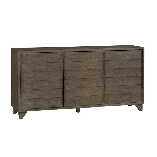 Crestview Collection Transitional Media Sideboard – Rustic Brown Tv Stand With Concealed Storage & Cord Management Solution Brown Solid Wood Cvfdr1206