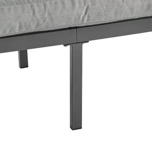 English Elm Christopher Knight Home® - 4-Pieces Outdoor Metal Patio Furniture Set with Deep-Seat Cushions, Teslin Rope, Wood-Look Tabletop, Rust-Resistant Frame Natural+Grey N780P2540723G