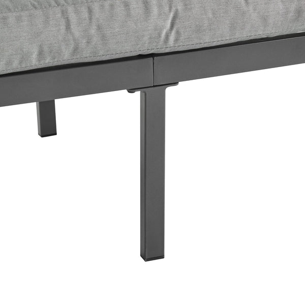 English Elm Christopher Knight Home® - 4-Pieces Outdoor Metal Patio Furniture Set with Deep-Seat Cushions, Teslin Rope, Wood-Look Tabletop, Rust-Resistant Frame Natural+Grey N780P2540723G