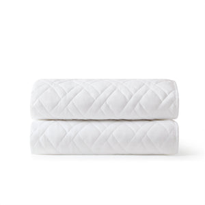 English Elm 1-piece White Woven Coverlet Full Queen Antimicrobial Tailored Bedding Layer B035P437502