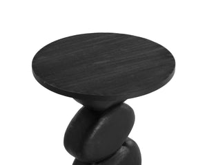 Sunpan Paplo End Table - Stylish Modern Design, Durable Wood Construction, Perfect for Any Living Space Black