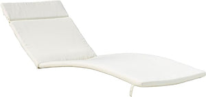 English Elm Christopher Knight Home® - 52005.00Cush Stylish Beige Outdoor Chaise Lounge Cushion For Comfort & Durability - Fits Most Loungers N775P230263A