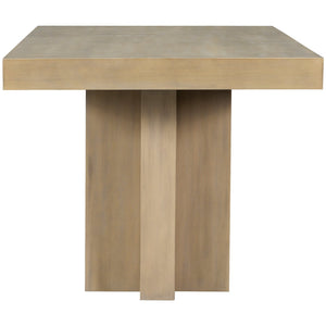 English Elm TOPMAX Solid Wood Extendable Dining Table Set for 6 with 18" Leaf, Trestle Legs, Cushioned Bench & Chairs Natural SP000089AAA