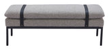 Padd Bench Gray 110354 Zuo Modern