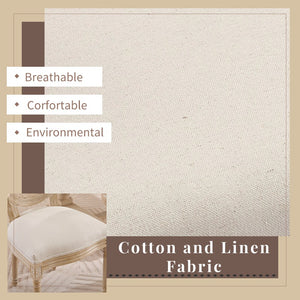 English Elm French Country Dining Chairs Set Of 2 - Upholstered Rattan Back, Elegant Carved Design For Home Use W3426P324257